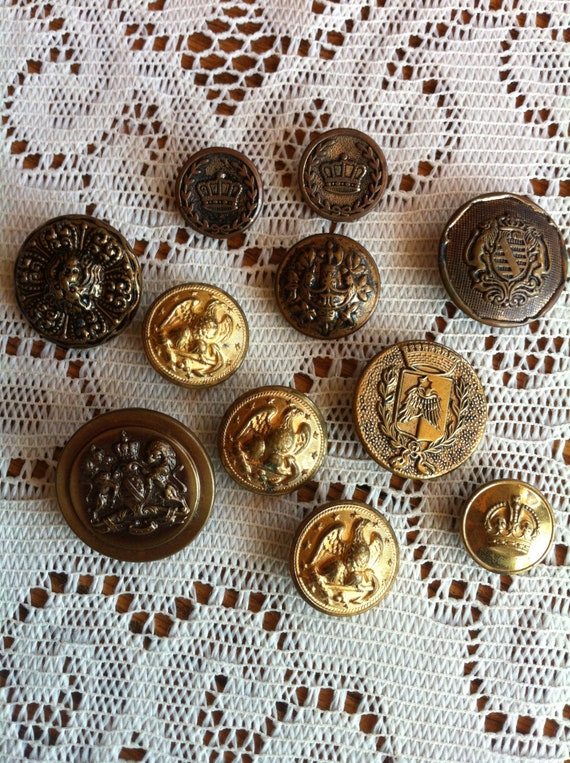 decorative metal buttons