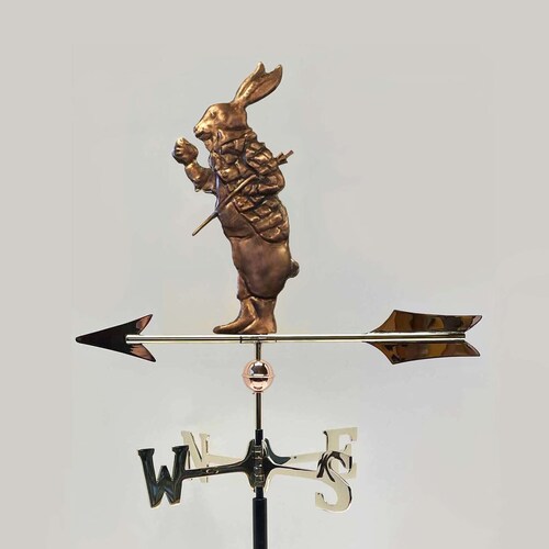 La Petite White Rabbit With Horn Weathervane Etsy