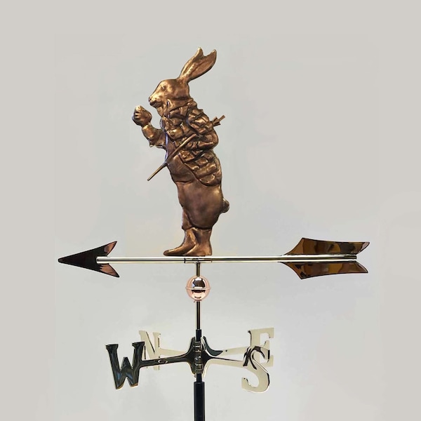 La Petite Rabbit with Cane Weathervane