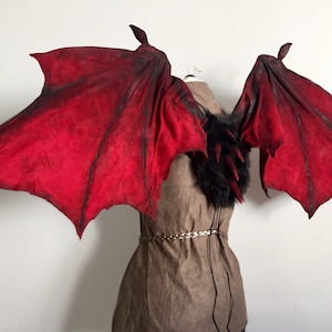 Red dragon wings