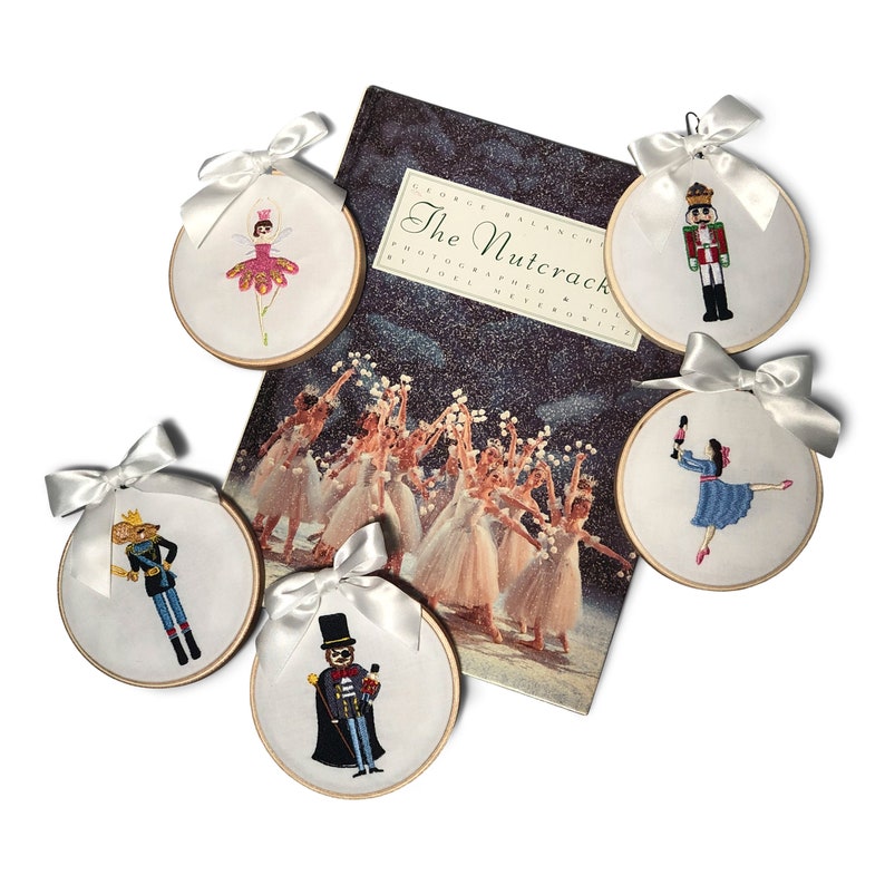 Ornament Embroidered Marzipan Fairy Dancer Nutcracker Ballet Holiday Christmas Keepsake image 2