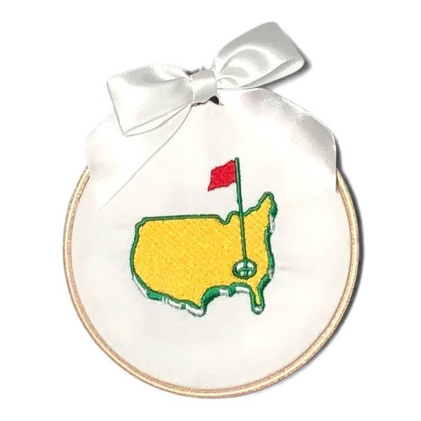 Ornament - Embroidered Golf Augusta Holiday Christmas Master Keepsake