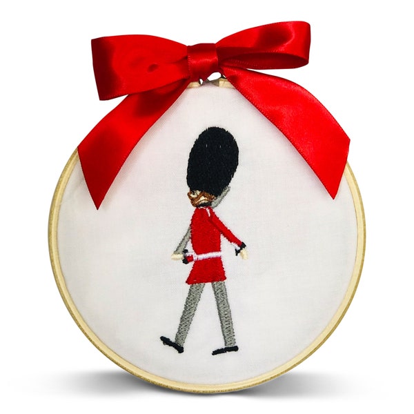 Ornament - Embroidered Beefeater Buckingham Palace Guard London Holiday Christmas Keepsake