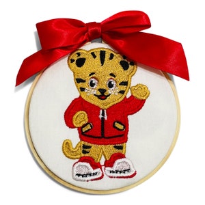 Ornament - Embroidered Daniel Tiger Holiday Christmas Keepsake