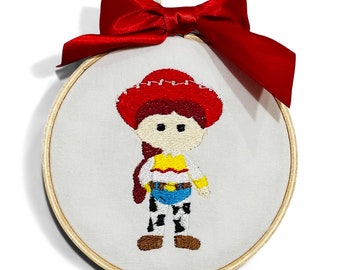 Ornament - Embroidered Jessie from Toy Story for Christmas Holiday Christmas Keepsake