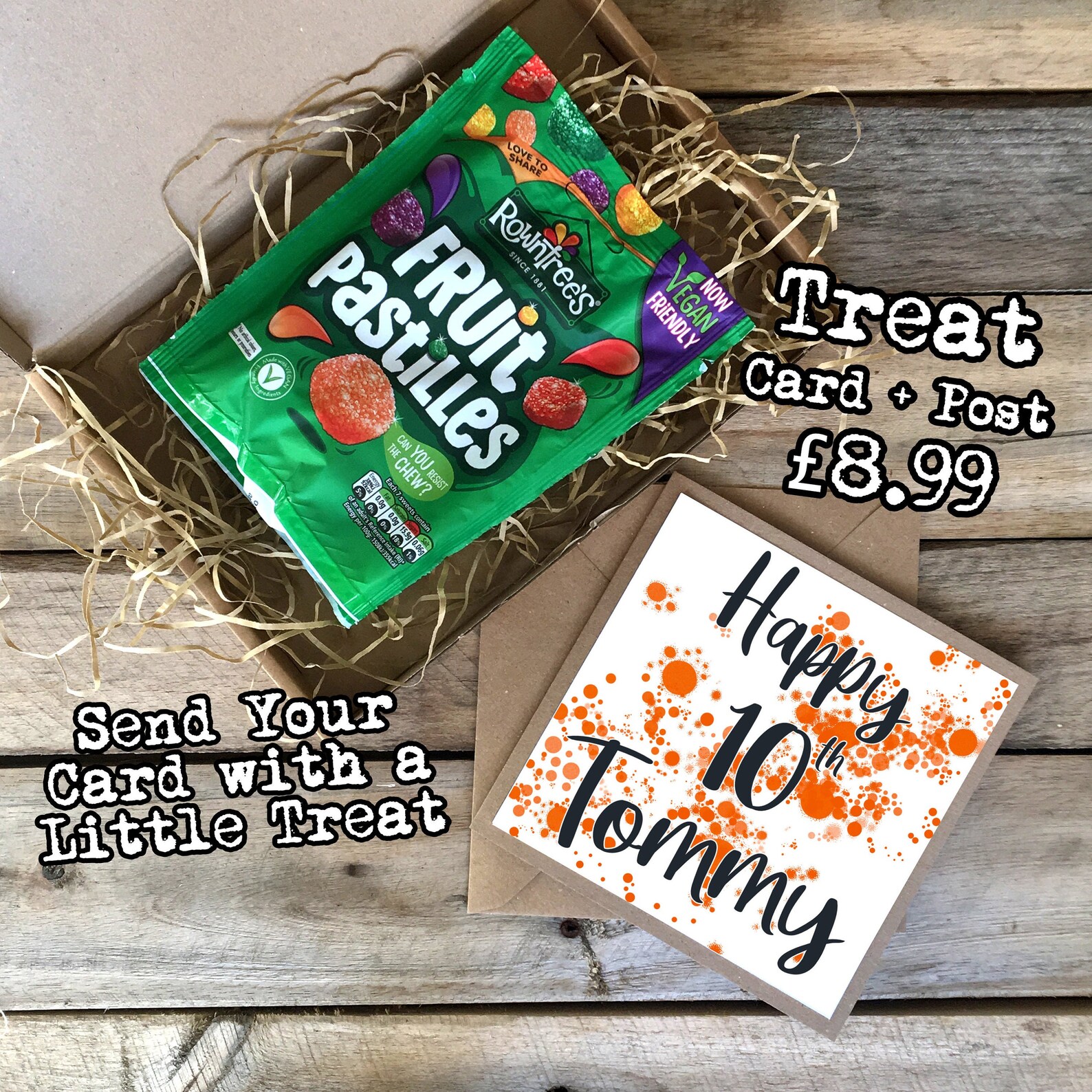 Vegan Birthday Gift And Card Letterbox Birthday Gift Teen Etsy