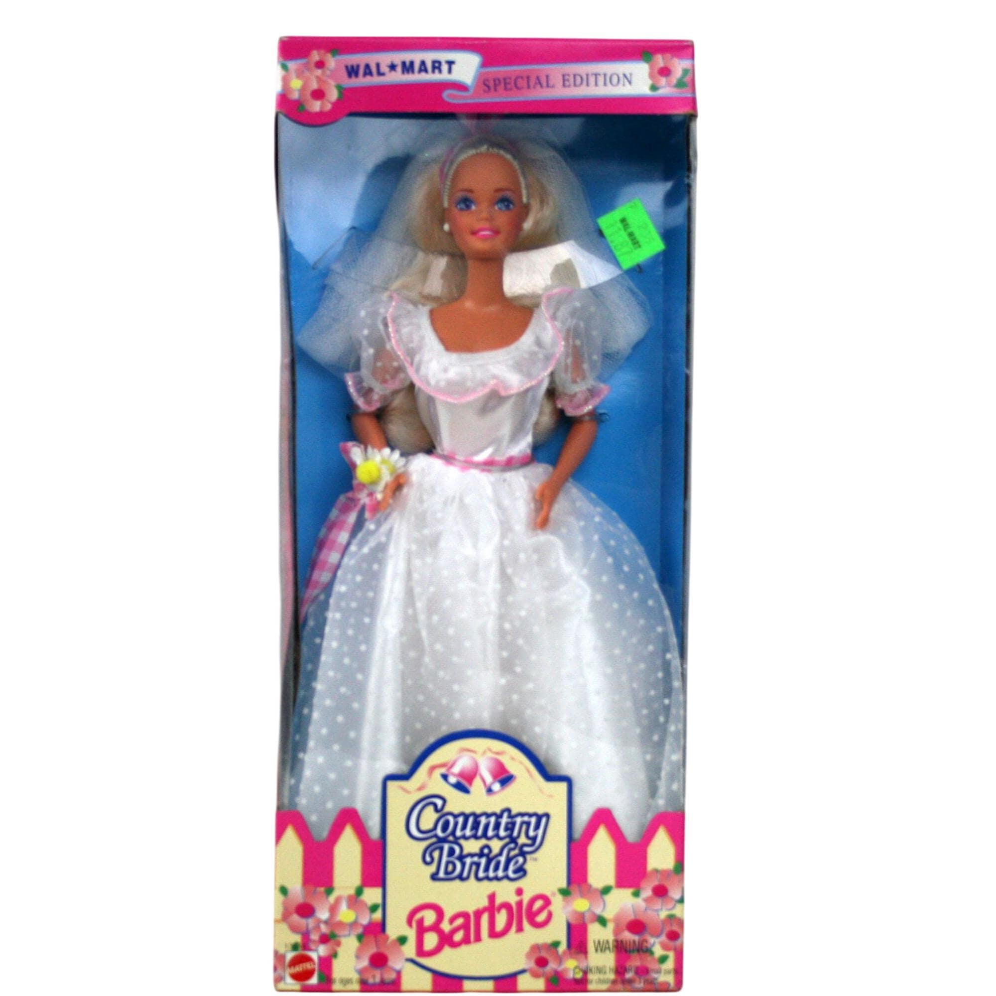 Mattel Barbie Country Bride 1994 Wal-mart Special Edition #13614 