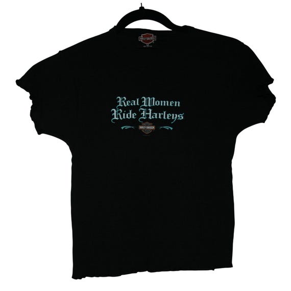 T-shirt Manches Courtes Harley-Davidson Noir Et Blanc - Taille Medium (M) - Occasion Très Bon état