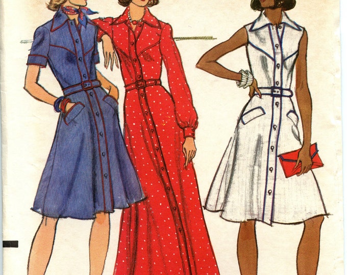 Vintage Vogue Sewing Pattern 8805 Misses Fitted Dress in Two Etsy