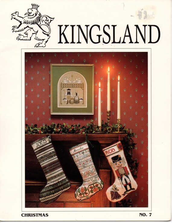 Christmas No 7 Kingsland Cross Stitch Patterns for Stockings Etsy