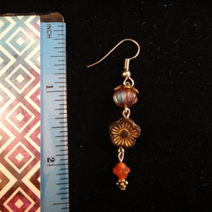 Earth Tone Dangle Earrings image 2