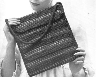 Crochet Purse Pattern, Vintage, UK, 1960's, pdf, instant download