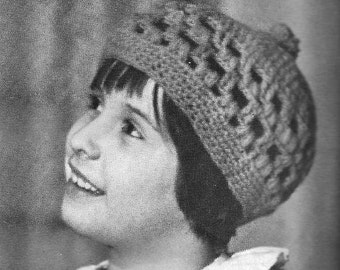 Vintage Kindermütze und Weste Häkelanleitung, 1970er Jahre, pdf sofort download