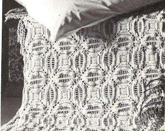 1970s, Crochet Blanket,crochet Pattern,crochet bedspread,vintage bedspread,vintage pattern,pdf pattern,instant download,home decor patterns