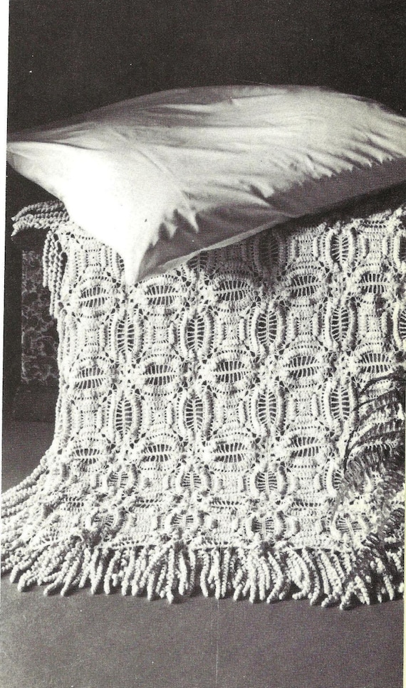 1970s, Crochet Blanket,crochet Pattern,crochet bedspread,vintage bedspread,vintage pattern,pdf pattern,instant download,home decor patterns