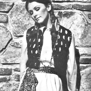 Crochet Vest Pattern, vintage, 1970s, pdf pattern