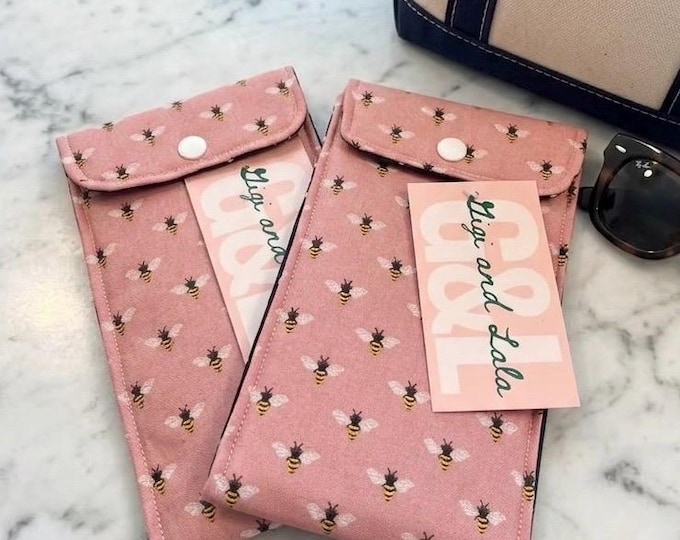 Padded Eyeglass Case, Soft Glasses Pouch, Sunglasses Case, Fabric Glasses Case, Handmade