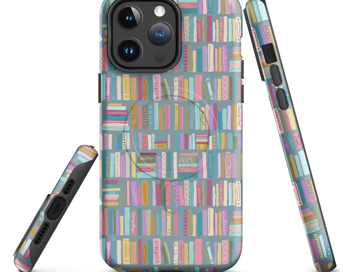 Integrity Bookshelf pattern MagSafe® tough case for iPhone®