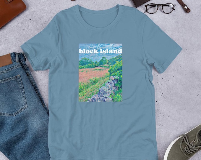 Block Island, RI; Rodman's Hollow: Unisex t-shirt