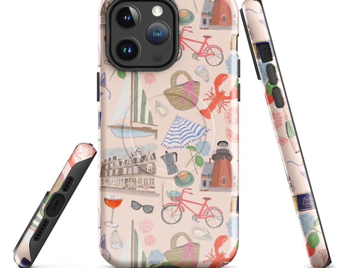 MagSafe® tough case for iPhone® New England Summer pattern
