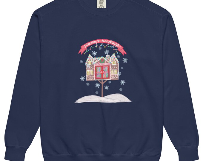 Season's Readings: Unisex garment-dyed sweatshirt