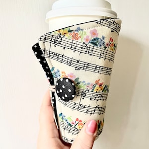 Coffee Cozy-fits all size hot/iced drinks Pattern: Amazing Grace