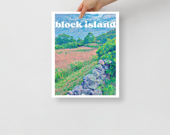 Block Island Poster 11x14 in: Rodman's Hollow