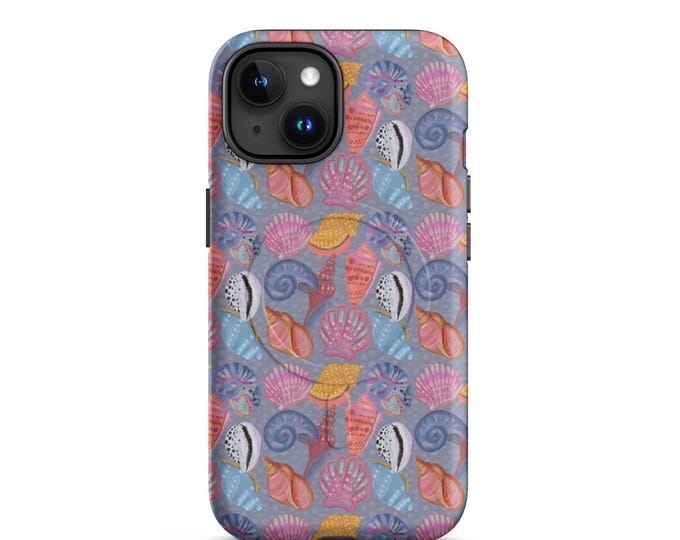 Shore Shells hand-drawn pattern: MagSafe® tough case for iPhone®