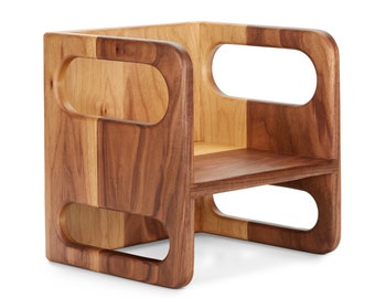 Walnut Ella Adams Montessori Cube Chair