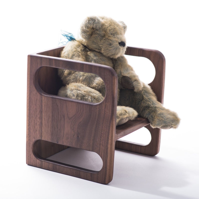 Walnut Ella Adams Montessori Cube Chair image 7