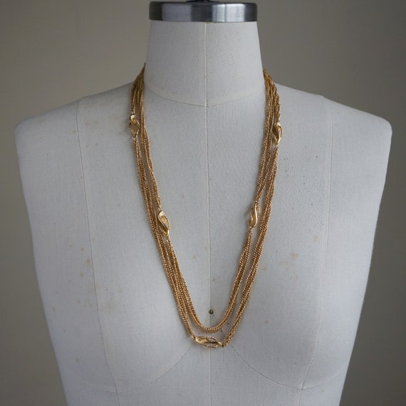 Vintage Gold Necklace - Vintage Gold Chain Necklac