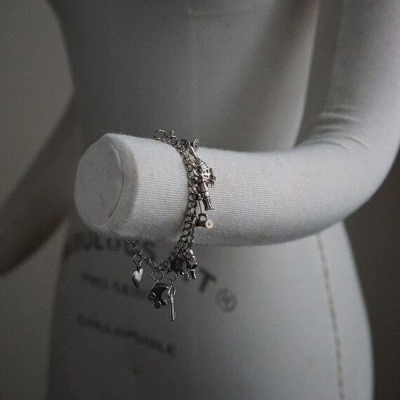 Vintage Sterling Charm Bracelet - Silver Charm Bracelet - Vintage Charm Bracelet