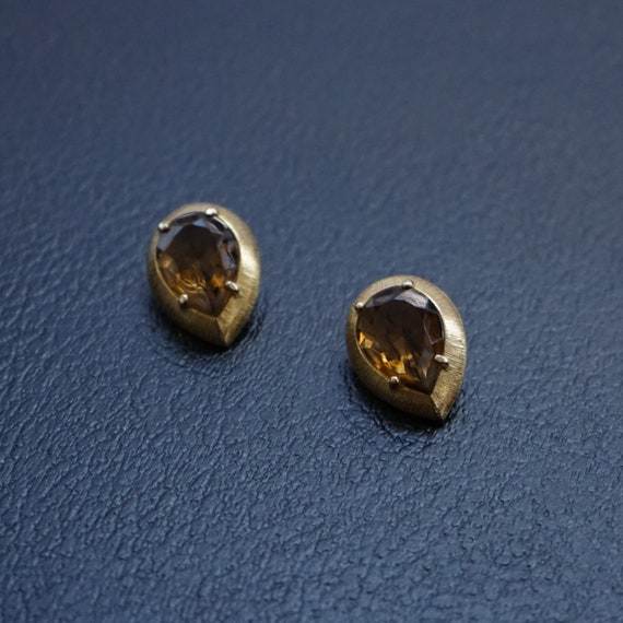 Vintage Earrings - Schiaparelli Earrings - Brown … - image 4