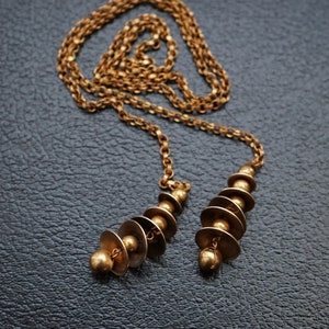 Vintage Lariat Necklace - Vintage Chain Necklace - Rolo Chain Necklace