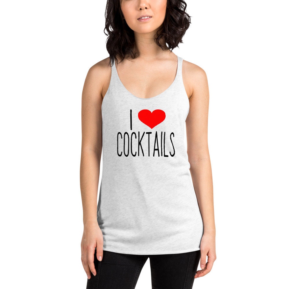 I LOVE COCKTAILS Women's Racerback Tank