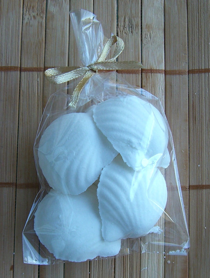 Bag of 5 Shell Bath Bombs. 20 Fragrances. Wedding Favour. Etsy