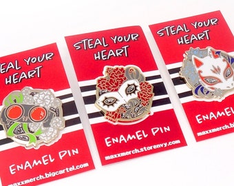 Persona 5 Mask Hard Enamel Pin Set