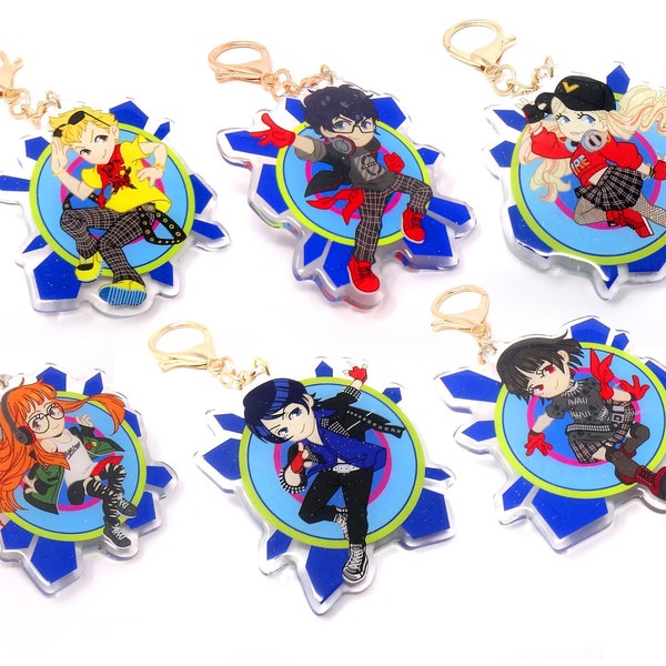 Persona 5 Acrylic Charm Keychains