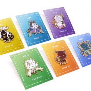 Final Fantasy XIV Pin Set - FF 14 Evoca Spille smalto duro