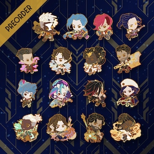 Arcane Pin Set - Chibi Enamel Pins