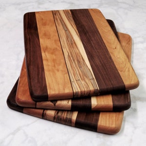 Wood Cutting Board, Walnut, Cherry & Ambrosia Maple Wood image 3