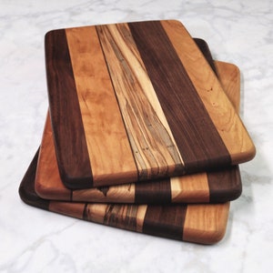 Wood Cutting Board, Walnut, Cherry & Ambrosia Maple Wood image 1