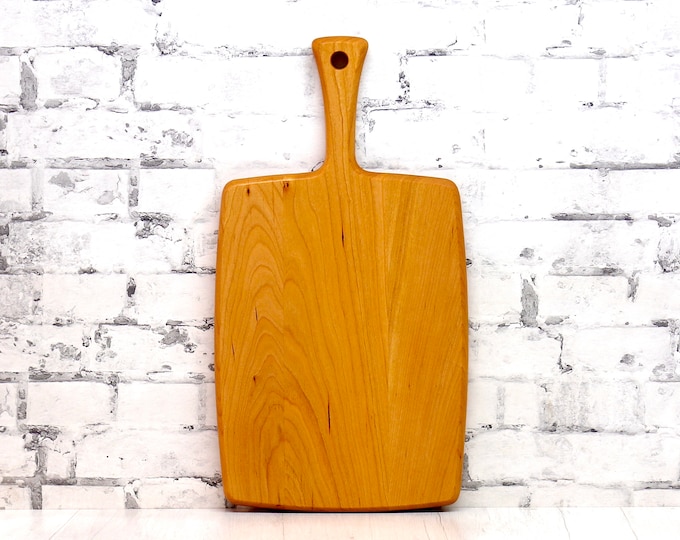 Image showcasing Wood Cutting Board Cherry Wood | Etsy