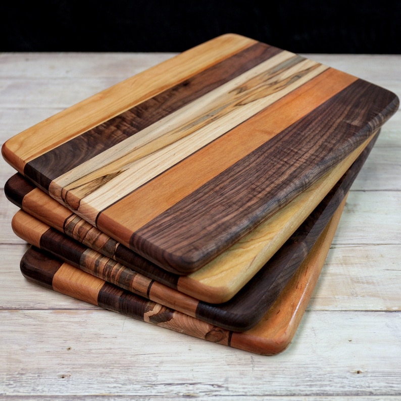 Wood Cutting Board, Walnut, Cherry & Ambrosia Maple Wood image 2