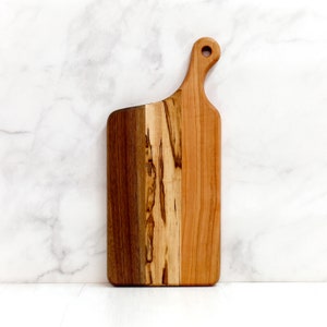 Wood Cutting Board, Walnut, Cherry, Maple Woods