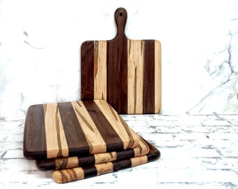 Wood Cutting Board, Walnut Wood, Ambrosia Maple Wood