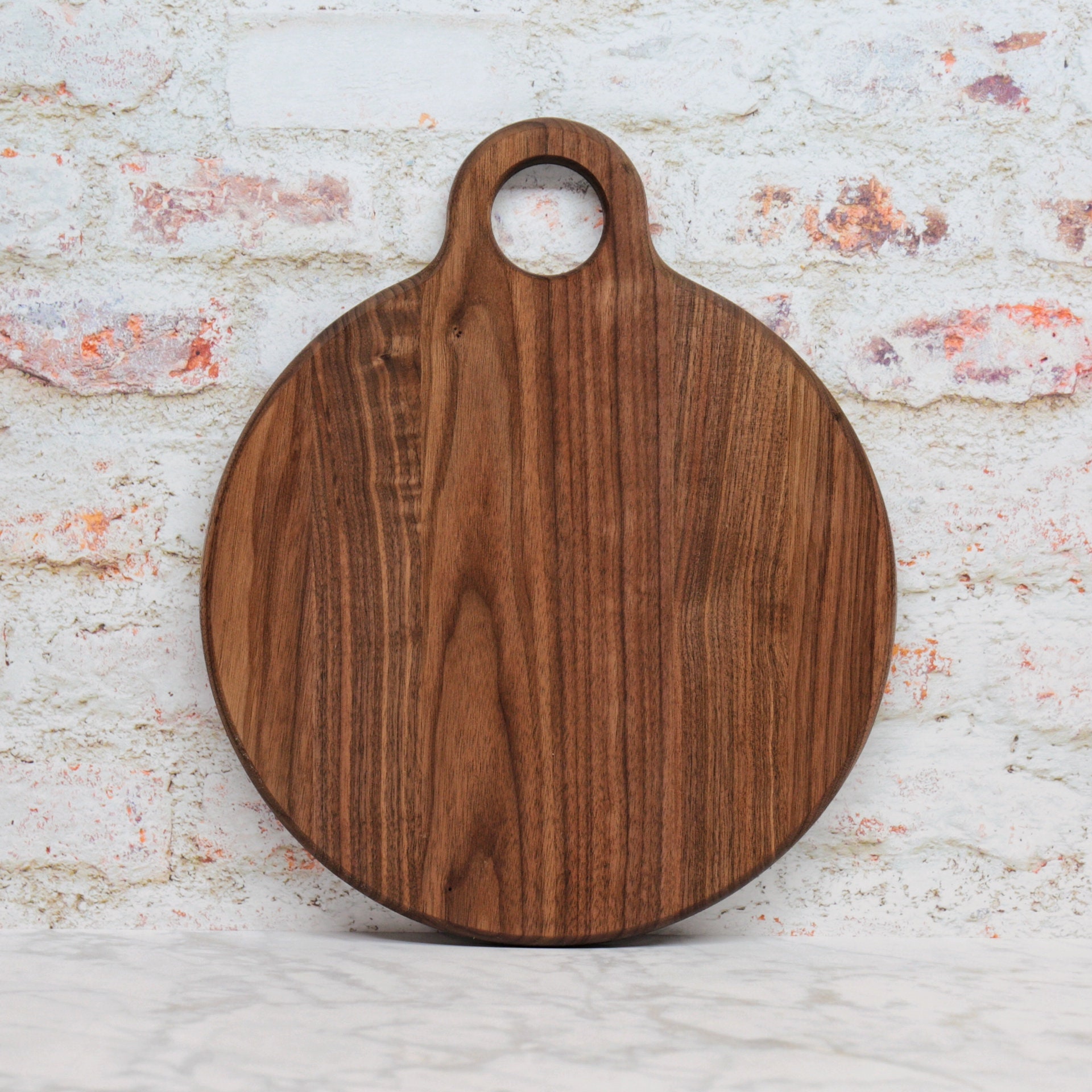 SALE, PRICE REDUCED! Large Round Cutting Board, With Large Handle