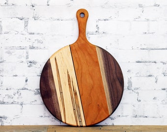 Wood Cutting Board, Ambrosia Maple, Cherry and Walnut Wood