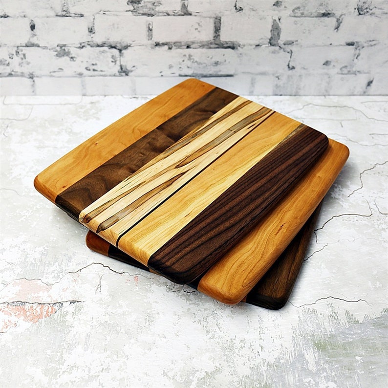 Wood Cutting Board, Walnut, Cherry & Ambrosia Maple Wood image 7