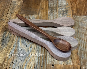 Walnut Wood Spoon Carving Blanks (Set of 4)